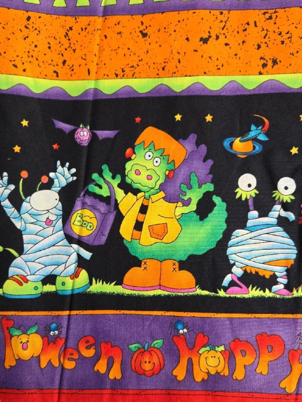 ๐๐๐KidStuff Boo To You , Cheri L. Strole Halloween Fabric 34"x44" - Picture 5 of 6